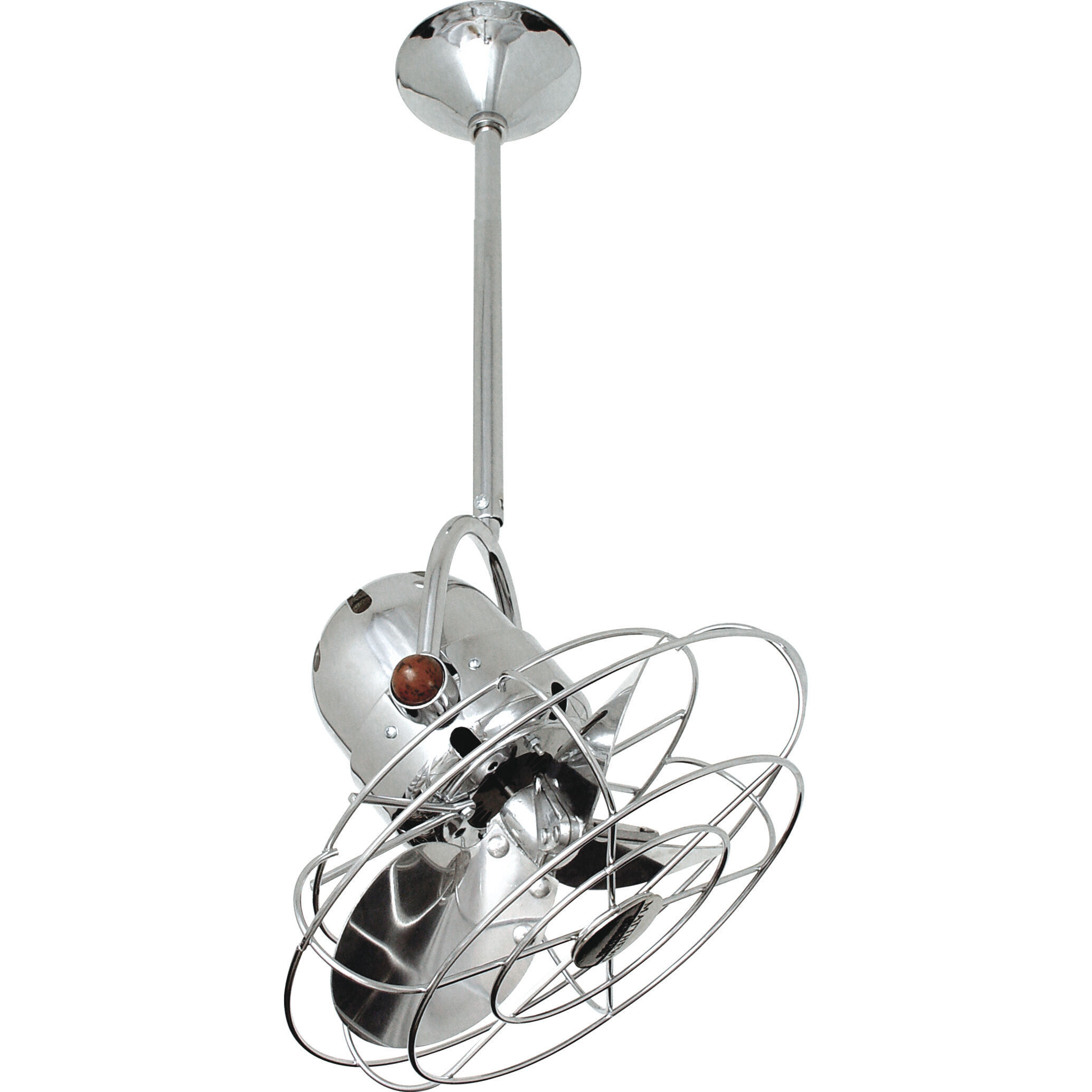 Matthews-Gerbar Bianca Direcional 13 inch Polished Chrome Directional Ceiling Fan, Matthews-Gerbar
