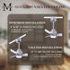 Atlas Alessandra - LK 56 inch Brushed Nickel with Matte White Blades Transitional Ceiling Fan