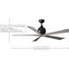 Atlas Irene-5 60 inch Textured Bronze with Matte White Blades Ceiling Fan, Atlas