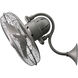 Atlas Laura 19.5 inch Brushed Nickel Wall Fan, Atlas
