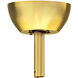 Atlas Brushed Brass Fan Canopy, Cathedral Ceiling Mount