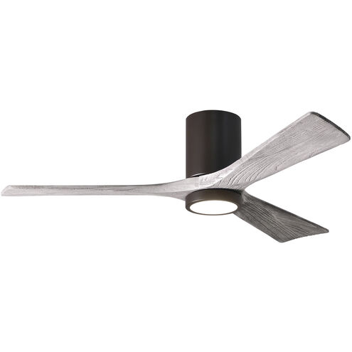 Atlas Irene-3HLK 52 inch Textured Bronze with Barnwood Tone Blades Ceiling Mount Paddle Fan in Barn Wood, Flush Mounted