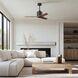 Atlas Mollywood 42 inch Textured Bronze with Walnut Tone Blades Ceiling Fan, Atlas