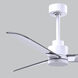 Atlas Alessandra 42 inch Matte White with Brushed Nickel Blades Indoor/Outdoor Ceiling Fan