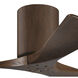 Atlas Irene-3H 42 inch Walnut Ceiling Mount Paddle Fan, Flush Mounted