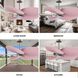 Atlas Alessandra TROPICAL - LK 48 inch Brushed Nickel with Light Pink Blades Ceiling Fan