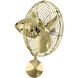 Matthews-Gerbar Bruna Parede 13 inch Brushed Brass Ceiling Fan, Matthews-Gerbar