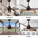 Atlas Alessandra 42 inch Textured Bronze with Gray Ash Blades Indoor/Outdoor Ceiling Fan