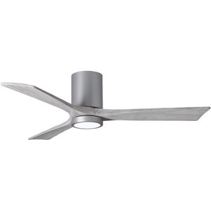 Atlas Irene-3HLK 52 inch Brushed Nickel with Barn Wood tone Blades Ceiling Mount Paddle Fan, Flush Mounted
