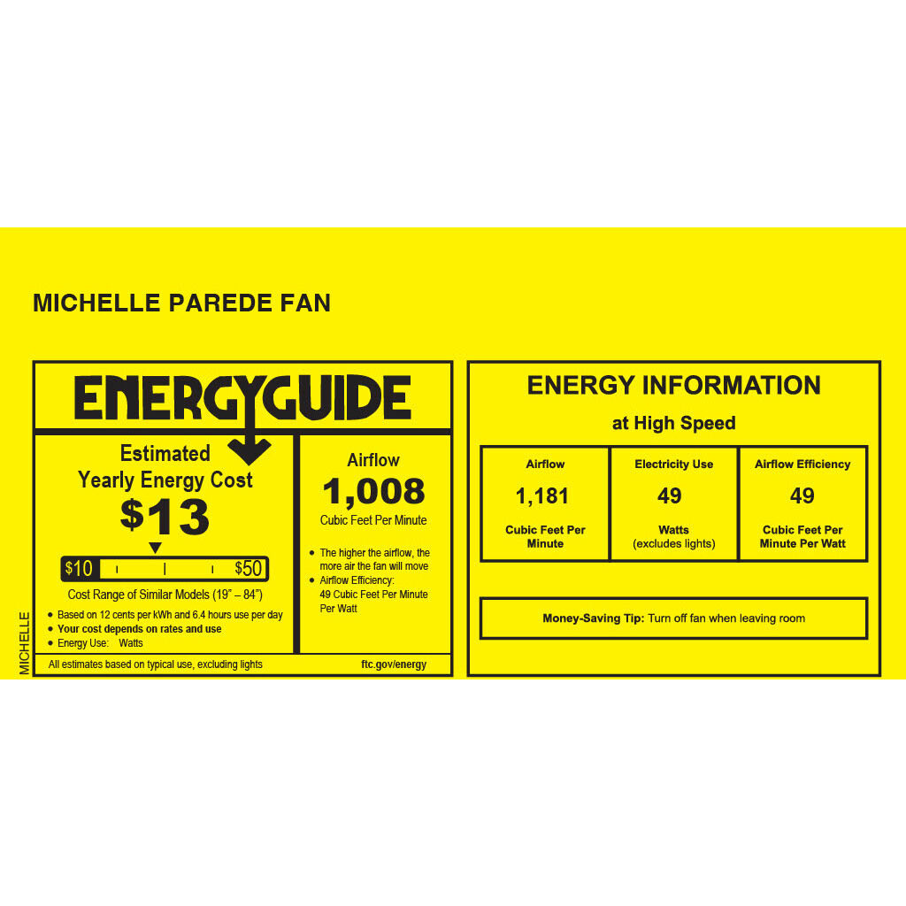 Matthews-Gerbar Michelle Parede 20 inch Esmerelda Directional Wall Fan