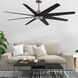 Atlas Ariella 64 inch Brushed Nickel with Matte Black Blades Ceiling Fan