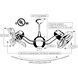 Matthews-Gerbar Vent-Bettina 44 inch Bronzette with Mahogany Blades Ceiling Fan, Matthews-Gerbar