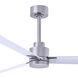 Atlas Alessandra 72 inch Brushed Nickel with Matte White Blades Indoor/Outdoor Ceiling Fan