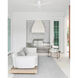 Atlas Eliza-H 56 inch Gloss White Ceiling Mount Paddle Fan, Atlas