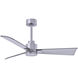 Atlas Alessandra 42 inch Brushed Nickel Indoor/Outdoor Ceiling Fan