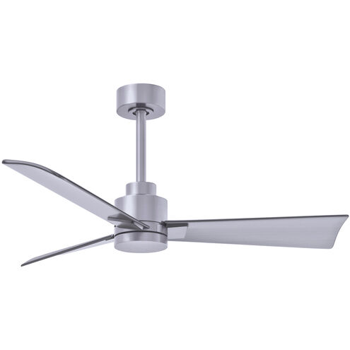 Atlas Alessandra 42 inch Brushed Nickel Indoor/Outdoor Ceiling Fan