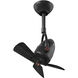 Atlas Diane 16 inch Matte Black with Matte Black Wood Blades Ceiling Fan