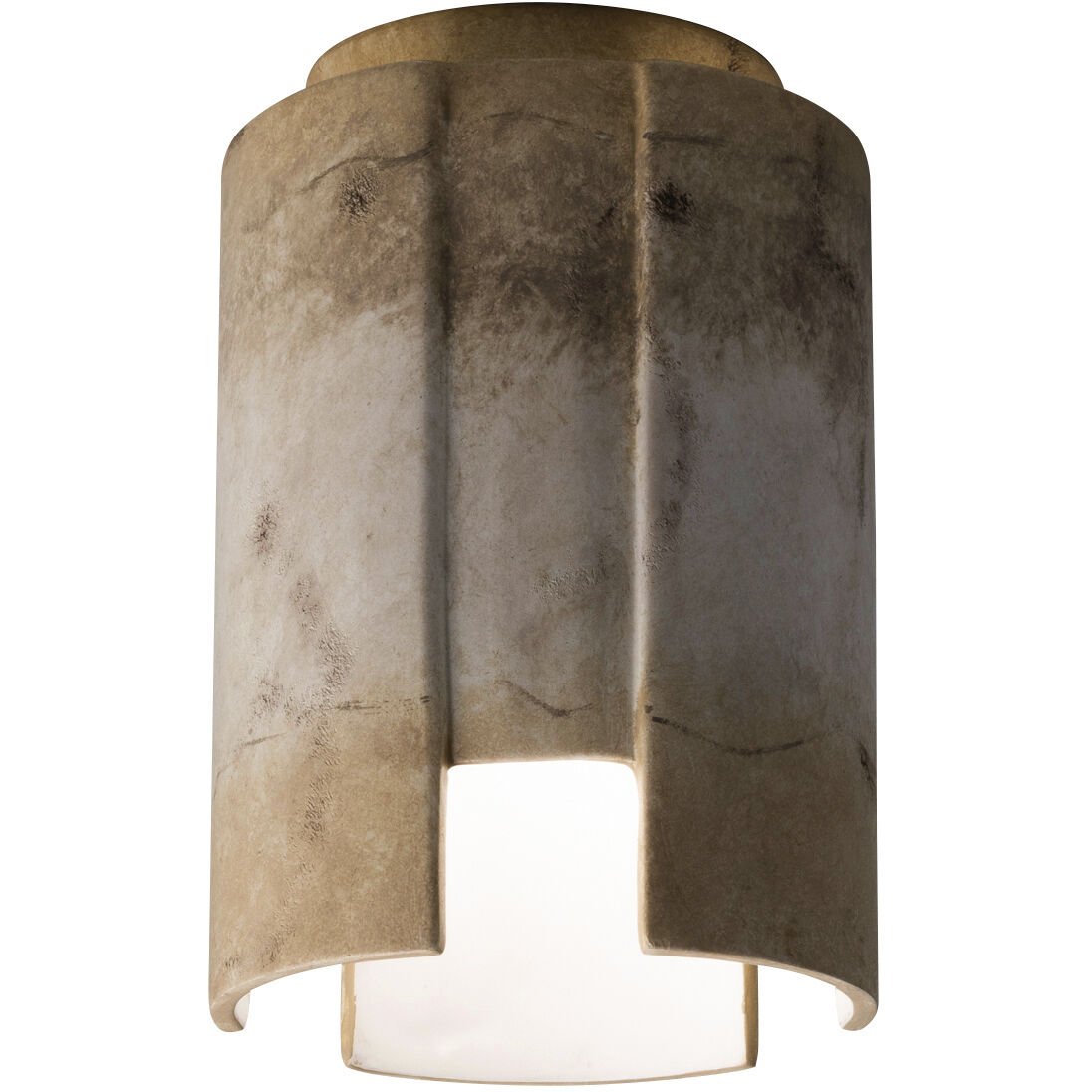 Radiance Collection 1 Light 6.25 inch Antique Patina Outdoor Flush-Mount