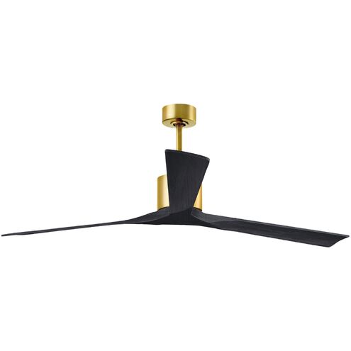 Atlas Nan XL 72 inch Brushed Brass with Matte Black Blades Ceiling Fan