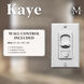 Atlas Kaye 17.5 inch Brushed Nickel Oscillating Wall Fan, Atlas