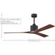 Atlas Nan 60 inch Matte Black with Barnwood Tone Blades Ceiling Fan in Barn Wood
