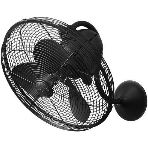 Atlas Laura 19.5 inch Matte Black Wall Fan, Atlas