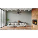 Atlas Irene-3 52 inch Matte Black with Walnut Tone Blades Ceiling Fan, Paddle Fan