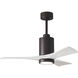 Atlas Patricia-3 42 inch Textured Bronze with Matte White Blades Ceiling Fan, Atlas