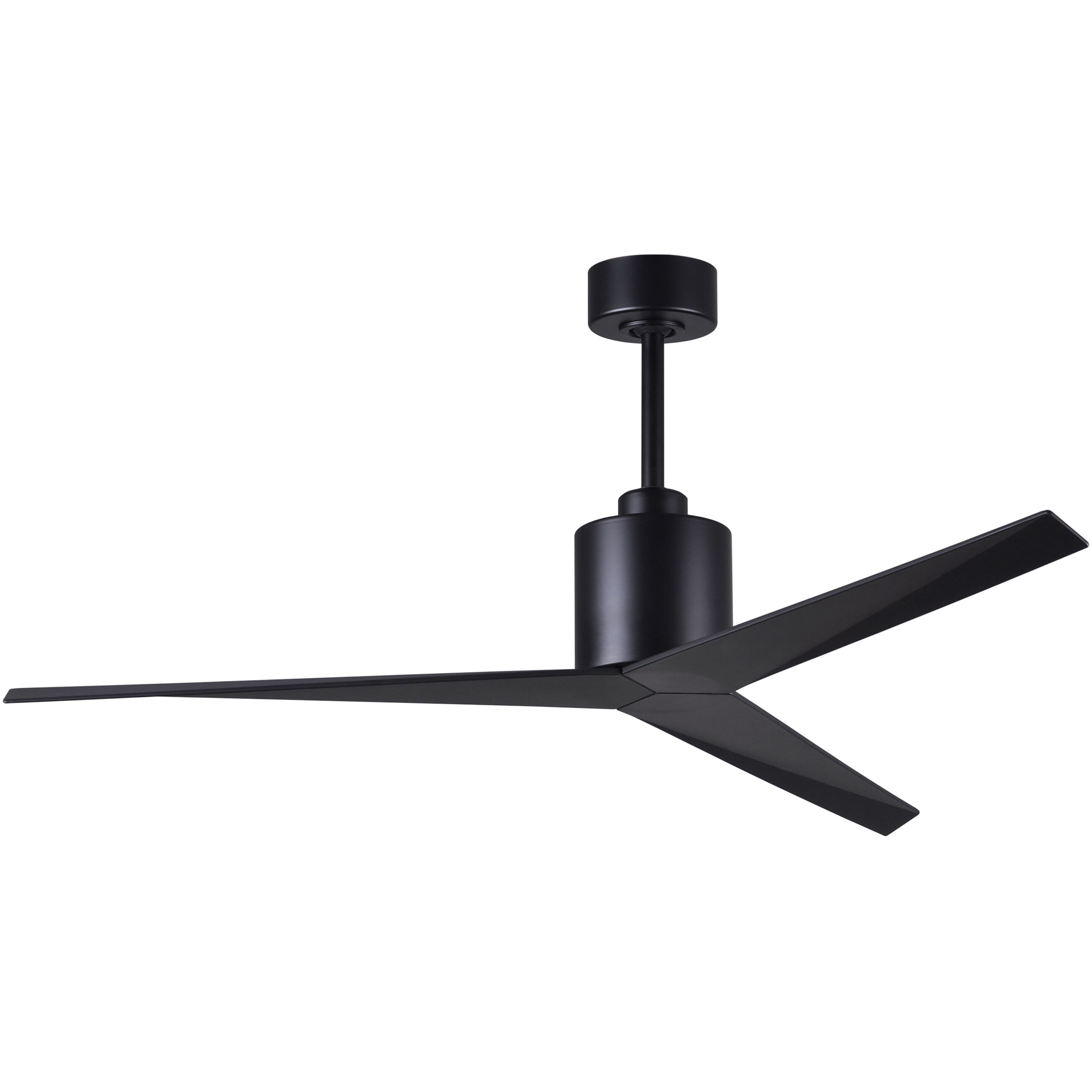 Atlas Eliza 56 inch Matte Black Ceiling Fan, Paddle Fan