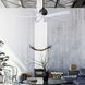 Atlas Irene-5 60 inch Textured Bronze with Matte White Blades Ceiling Fan, Atlas