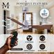 Atlas Alessandra 56 inch Brushed Nickel with Walnut Blades Indoor/Outdoor Ceiling Fan