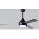 Atlas Donaire 52 inch Matte Black with Silver Blades Indoor/Outdoor Ceiling Fan, 316 Marine Grade Stainless Steel