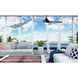 Atlas Donaire 52 inch Matte Black with Silver Blades Indoor/Outdoor Ceiling Fan, 316 Marine Grade Stainless Steel