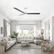 Atlas Alessandra - LK 72 inch Matte White with Matte Black Blades Transitional Ceiling Fan