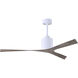 Atlas Molly 56 inch Gloss White with Old Oak Tone Blades Ceiling Fan