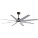 Atlas Ariella-LK 64 inch Textured Bronze with Barn Wood Tone Blades Ceiling Fan