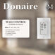 Atlas Donaire 52 inch Brushed Stainless with Brushed Bronze Blades Paddle Fan, Coastal Wet Rated