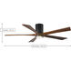 Atlas Irene-5HLK 60 inch Walnut Tone with Barnwood Tone Blades Ceiling Mount Paddle Fan in Barn Wood, Flush Mounted