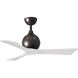 Atlas Irene-3 42 inch Textured Bronze with Matte White Blades Ceiling Fan, Atlas