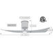 Atlas Lindsay 52 inch Matte Black with Barnwood Tone Blades Ceiling Fan in Barn Wood, Atlas