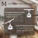 Atlas Donaire 52 inch Brushed Stainless with Brushed Bronze Blades Paddle Fan, Coastal Wet Rated