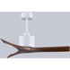 Atlas Mollywood 42 inch Matte White with Walnut Tone Blades Ceiling Fan, Atlas