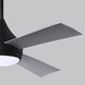 Atlas Donaire 52 inch Matte Black with Silver Blades Indoor/Outdoor Ceiling Fan, 316 Marine Grade Stainless Steel