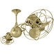 Matthews-Gerbar Italo Ventania 60 inch Brushed Brass Ceiling Fan, Matthews-Gerbar
