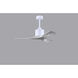 Atlas Nan 42 inch Matte White with Barnwood Tone Blades Ceiling Fan in Barn Wood