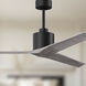 Atlas Mollywood 60 inch Matte Black with Barn Wood Tone Blades Ceiling Fan, Atlas