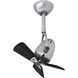 Atlas Diane 16 inch Brushed Nickel with Matte Black Wood Blades Ceiling Fan