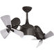 Atlas Dagny - LK 16 inch Textured Bronze with Barn Wood Tone Blades Rotational Ceiling Fan