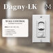 Atlas Dagny - LK 16 inch Brushed Nickel with Mahogany Tone Blades Rotational Ceiling Fan, Atlas