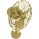 Matthews-Gerbar Michelle Parede 13 inch Brushed Brass Ceiling Fan, Matthews-Gerbar
